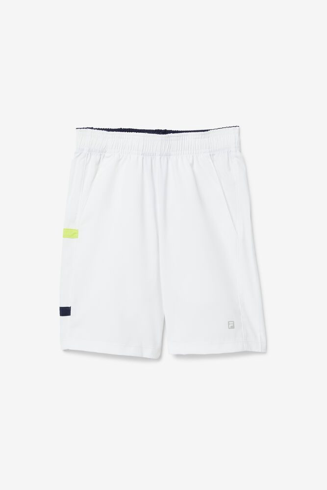 Fila Boys' Core Tennis White Shorts Kids - NZ 68142-FSTI